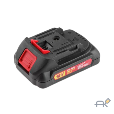 Аккумулятор WORTEX CBL 1820 18.0 В. 2.0 А/ч. Li-Ion ALL1 (18.0 В. 2.0 А/ч. индикатор заряда) (CBL18200029)